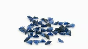 Synthetic Sapphire 3.00mm Triangle Blue Shallow