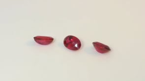 Ruby 4.5x3mm+/- Oval Bright Red
