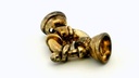 Bolt Ring Sterling Silver Gold Plated 11mm