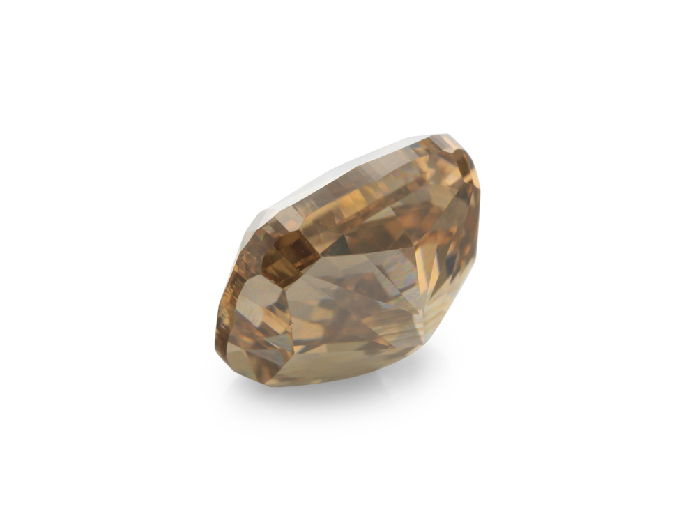 Diamond 6.8x5.9mm Cushion Cognac