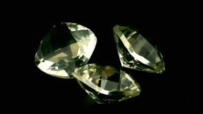 Mint Quartz 10mm Square Cushion Chequerboard 