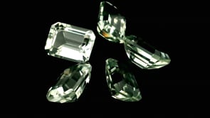 Mint Quartz 9x7mm Emerald Cut 