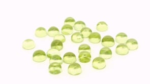 Peridot 3.00mm Round Cabochon 