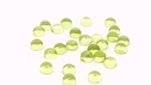Peridot 3.25mm Round Cabochon 