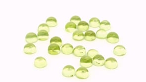 Peridot 3.50mm Round Cabochon 