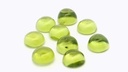 Peridot 6.50mm Round Cabochon 
