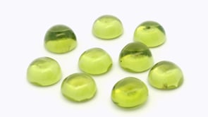 Peridot 7.00mm Round Cabochon 