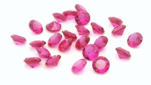 Synthetic Ruby Dark Pink 3.25mm Round