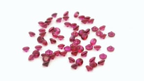 Synthetic Ruby 1.00mm Round Dark Red