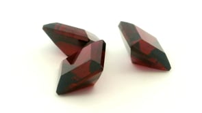 Synthetic Ruby 7.00mm Carre Cut Dark Red