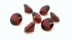 Synthetic Ruby 7.50mm Round Dark Red