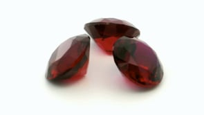 Synthetic Ruby 9.00mm Round Dark Red