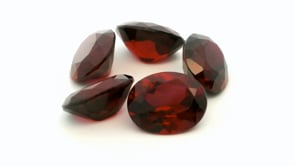 Synthetic Ruby 10x8mm Oval Dark Red