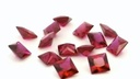 Synthetic Ruby 4.00mm Princess Cut Bright Red