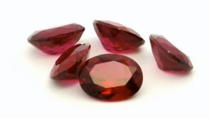 Synthetic Ruby 10x8mm Oval Bright Red