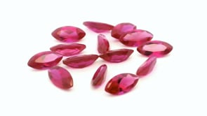 Synthetic Ruby Dark Pink 8x4mm Marquise