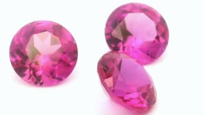 Synthetic Ruby Dark Pink 10mm Round