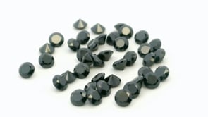 Cubic Zirconia 2.00mm Round Black