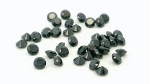Cubic Zirconia 2.75mm Round Black