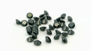 Cubic Zirconia 3.00mm Round Black