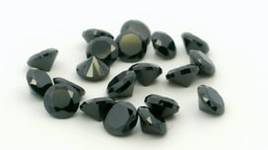 Cubic Zirconia 5.00mm Round Black