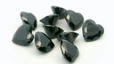 Cubic Zirconia 5.00mm Heart Shape Black