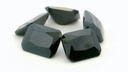 Cubic Zirconia 9x7mm Radiant Cut Black