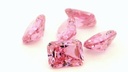 Cubic Zirconia 8x6mm Radiant Cut Pink