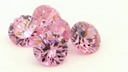 Cubic Zirconia 8.00mm Round Pink