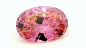 Cubic Zirconia 18x13mm Oval Pink