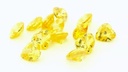 Cubic Zirconia 7.00mm Heart Shape Yellow