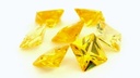Cubic Zirconia 8.00mm Princess Cut Yellow
