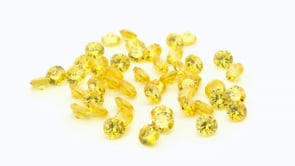 Cubic Zirconia 1.50mm Round Yellow