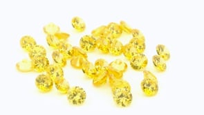 Cubic Zirconia 2.75mm Round Yellow
