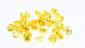 Cubic Zirconia 3.50mm Round Yellow