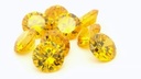 Cubic Zirconia 6.00mm Round Yellow