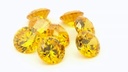 Cubic Zirconia 8.00mm Round Yellow