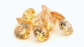 Cubic Zirconia 7.50mm Round Champagne
