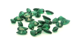 Synthetic Soude Spinel 5x3mm Pear Shape Green Shallow