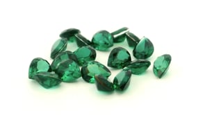 Synthetic Soude Spinel 5x4mm Pear Shape Green Shallow