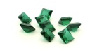 Synthetic Soude Spinel 6.00mm Carre Cut Green Shallow