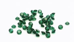 Synthetic Soude Spinel 2.25mm Round Green Shallow