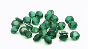 Synthetic Soude Spinel 3.25mm Round Green Shallow