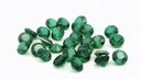 Synthetic Soude Spinel 3.25mm Round Green Shallow