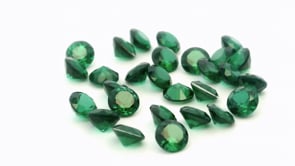 Synthetic Soude Spinel 3.50mm Round Green Shallow
