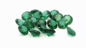 Synthetic Soude Spinel 4.25mm Round Green Shallow