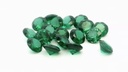 Synthetic Soude Spinel 4.25mm Round Green Shallow