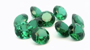 Synthetic Soude Spinel 5.50mm Round Green Shallow