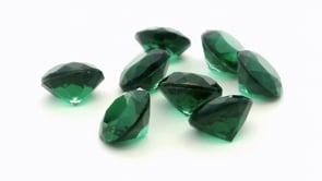 Synthetic Soude Spinel 8.00mm Round Green Shallow