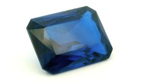 Synthetic Spinel 16x12mm Radiant Emerald Cut Bright Blue